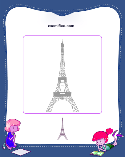 Eiffel Tower Drawing for Kids Full