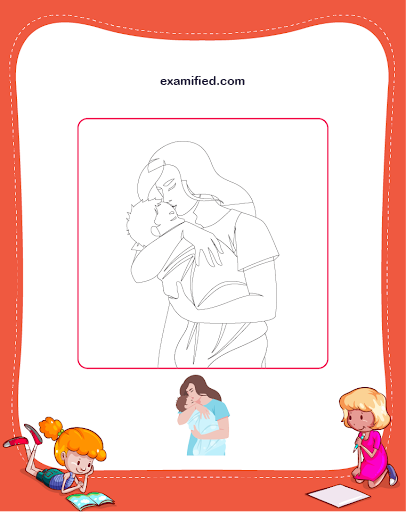 Mother Drawing for Kids