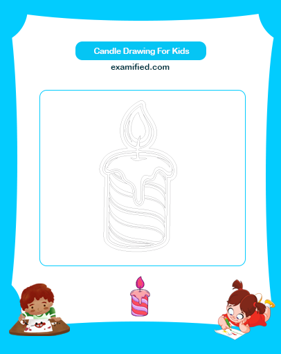 Candle Drawing for Kids