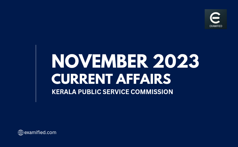 November 2023 Current Affairs in Malayalam